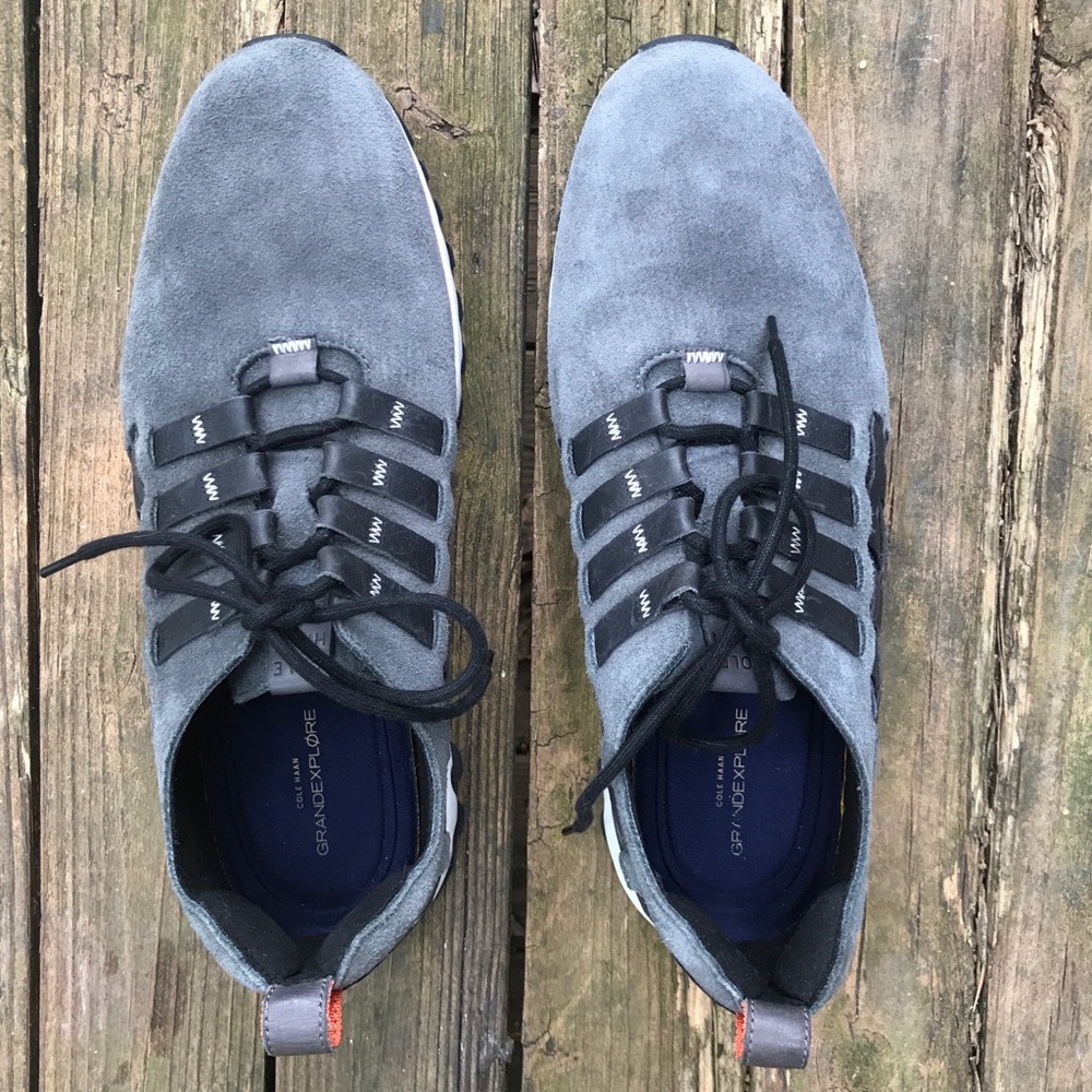 Cole Haan gray suede all terrain sneakers 10.5 - Picture 5 of 8